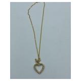 ENDLESS LOVE HEART PENDANT ON CHAIN  - LYONS