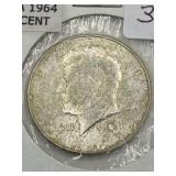 UNITED STATES 1964 KENNEDY HALF DOLLAR ***SILVER