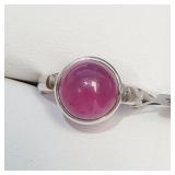 SILVER RUBY(5.4CT)  RING (~SIZE 7.25) (~WEIGHT
