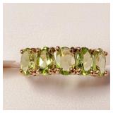 10K YELLOW GOLD PERIDOT(2.2CT)  RING (~SIZE 6)