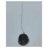AGILE AGATE SLICE ON NEW CHAIN (EASTERN EUROPE