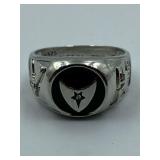 CROSPLAY COSTUME STAR TREK RING SZ 11.5 - SILVER