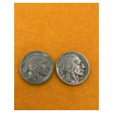 BUFFALO NICKELS UNITED STATES 2 PCS 1935 NICE