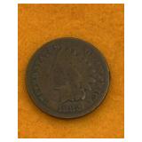 INDIAN HEAD PENNY UNITED STATES 1882 - NICE  DATE