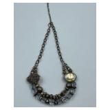 VINTAGE ART DECO STATEMENT NECKLACE -  - LYONS