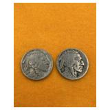 BUFFALO NICKELS UNITED STATES 2 PCS 1914 / 1935
