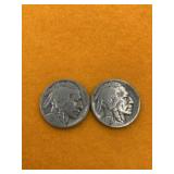 BUFFALO NICKELS UNITED STATES 2 PCS 1928  - VG