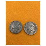 BUFFALO NICKELS UNITED STATES 2 PCS 1936 / 1938