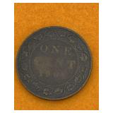 ANTIQUE LARGE CENT CANADA - VERY OLD