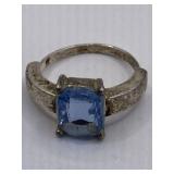 LE BLEU RING -VINTAGE SZ APPROX 6 - LYONS FRANCE