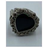 UNIQUE LARGE FACE RING APPROX SZ 6.5 - LYON