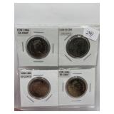 RCM CANADA 50 CENT PIECES COLLECTOR LOT OF 4 PCS