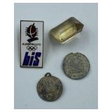 4 PCS JUNK DRAWER LOT - LYON FRANCE ESTATE FIND