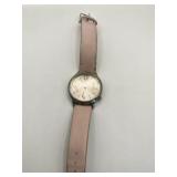 LARGE FACED PINK TIMEPIECE (MAY NEED BATTERY)  -