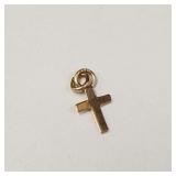 10K YELLOW GOLD SUPER MINI CROSS 0.06G  PENDANT