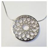 SILVER DIAMOND 16'  NECKLACE
