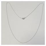 10K WHITE GOLD 16' 0.33G   NECKLACE