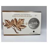 RCM 2012 FAREWELL TO THE PENNY - CANADA $20 FINE
