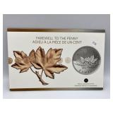 RCM 2012 FAREWELL TO THE PENNY - CANADA $20 FINE