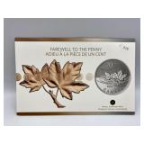 RCM 2012 FAREWELL TO THE PENNY - CANADA $20 FINE