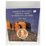 AMERICAN PARKS QUARTER DOLLAR FOLIO INCLUDES 10