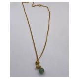 STONE BALL ON CHAIN VINTAGE - LYONS FRANCE ESTATE