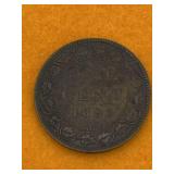 COOL CANADA LARGE CENT COIN 1895 - ANTIQUE NICE
