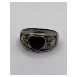 HEARTIS BLUE RING SZ APPROX 9.75  - LYONS FRANCE