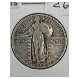 UNITED STATES STANDING LIBERTY QUARTER 1930