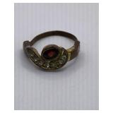 VINTAGE ART DECO UNIQUE RING SZ APPROX 6 (MAY
