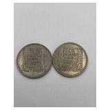 OLD COINS 2 PCS  - LYONS FRANCE ESTATE FIND