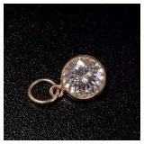 10K YELLOW GOLD MOISSANITE(0.75CT)  PENDANT,