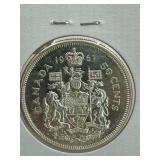 CANADA 1961 ***SILVER*** COIN 50 CENT  MINT