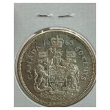 CANADA 1963 ***SILVER*** COIN 50 CENT  MINT
