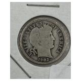 UNITED STATES 1902 O  BARBER DIME ***SILVER
