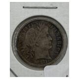UNITED STATES 1911 D BARBER DIME ***SILVER 90%***