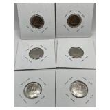 CARDED PROOF LIKE CANADIAN DIMES GEM MINT - 6 PCS