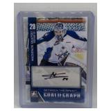 BETWEEN THE PIPES 2014 AUTHENTIC GOALIE AUTO CARD