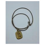 VINTAGE 1970'S TWO TONE HIPPIE PENDANT ON CORD