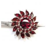 SILVER GARNET(3.5CT)  RING (~WEIGHT 4.55G)