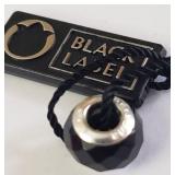 SILVER BEAD STYLE BLACK LABEL  PENDANT