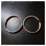 SILVER HOOPS  EARRINGS