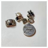 SILVER PANDORA STYLE BEADS  BEADS (~WEIGHT 14.5G)
