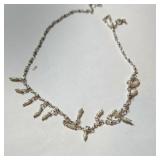 SILVER PEARL  NECKLACE (~LENGTH 18INCHES)