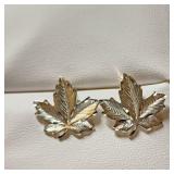 SILVER MAPLE LEAF  EARRINGS