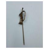 ANTIQUE BUGAL HAT PIN  - LYONS FRANCE ESTATE FIND