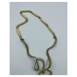 BOLD BEADING ON LEATHER TIE BACK NECKLACE - LYON