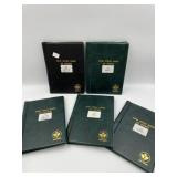 COIN STOCK BOOKS 5 PCS (MAYBE PAGES REMOVED / NO