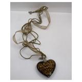 AMAZING MIRANO GLASS PENDANT WITH LEATHER