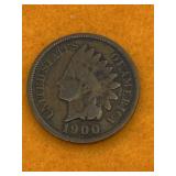 INDIAN HEAD PENNY UNITED STATES 1900 - NICE DATE